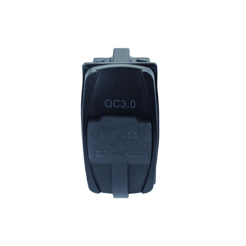 USB nabíječka QC3.0 + USB-C, "Rocker" 12/24V, 36W