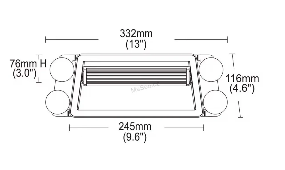 PREDATOR LED vnitřní, 24x LED 1,5W, 12/24V, oranžový, ECE R65