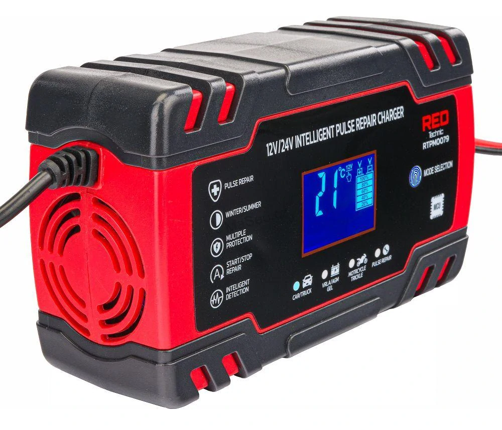 Nabíječka baterií s mikroprocesorem 12V/24V 8A RTPM0079