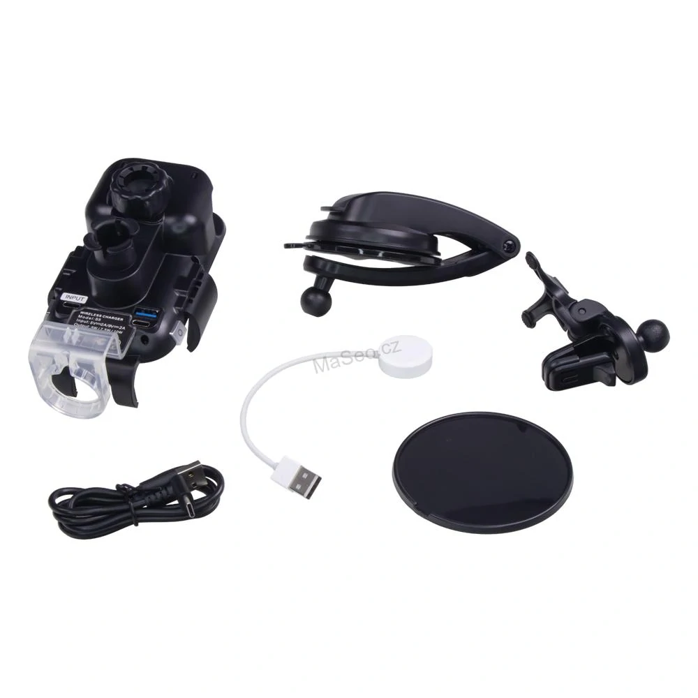 Univerzální QI držák pro iPhone/Airpods/Apple watch motoricky ovládaný