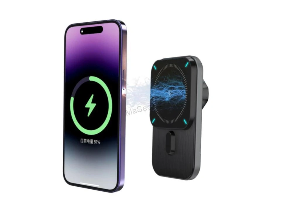 Magnetický držák s Qi dobíjením do mřížky ventilace (MagSafe compatible)