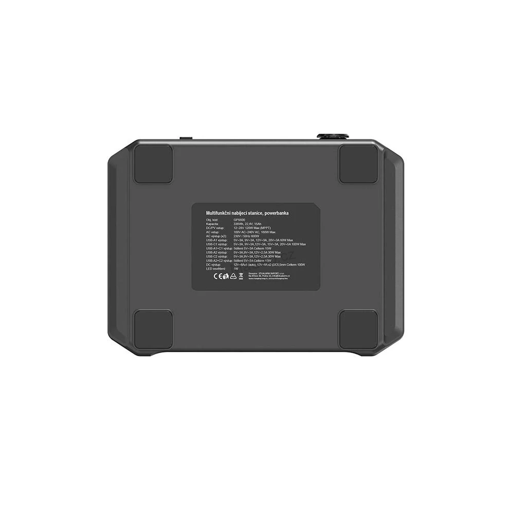Nabíjecí stanice CARCLEVER - powerbanka, 336 Wh, AC-600W