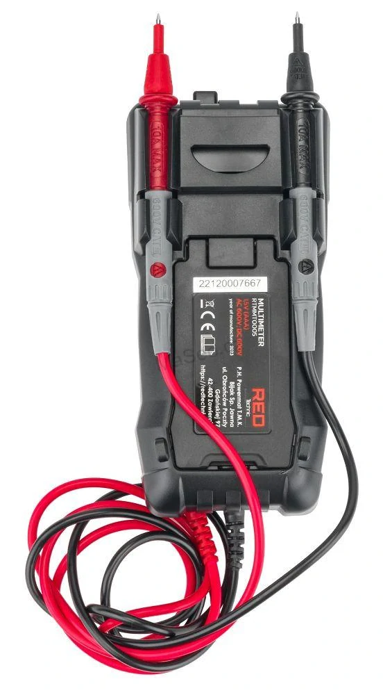 Digitální multimetr Red Technic RTMMT0005 600V