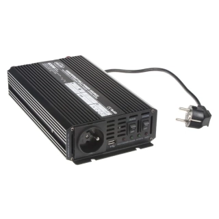 Měnič napětí UPS 600W 12/230V + nabíječka 12V/10A