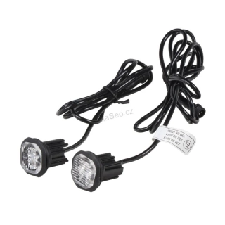 x 2x PROFI výstražné LED světlo vnější oranžové kf312, 12-24V, ECE R65