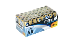 Tužková AA alkalická baterie Maxell 32ks